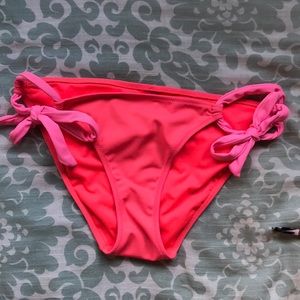 🛍Victorias Secret bikini bottom neon pink side ti